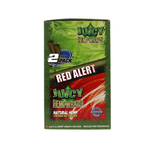 Juicy Jay's Hempwraps Red Alert, Strawberry Fields 25pck 2L
