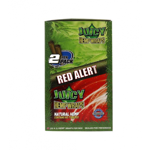 Køb Juicy Jay's Hempwraps Red Alert, Strawberry Fields 25pck 2L