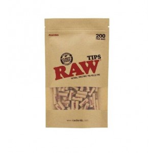 Raw Prerolled Tips sin refinar 200 pcs por bolsa Raw Prerolled Tips sin refinar 200 pcs por bolsa