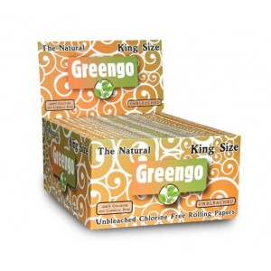 Greengo Unbleached King Size Display 50 pcs/33L Greengo Unbleached King Size Display 50 pcs/33L