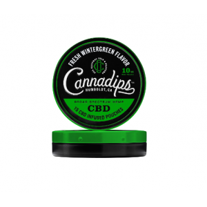 CannaDips Sapore fresco di verde inverno 10 mg - 5x 15 buste di CBD