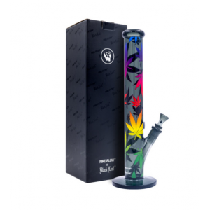 Fire-Flow x Black Leaf - Glass Bong Leaves Gradient 40cm