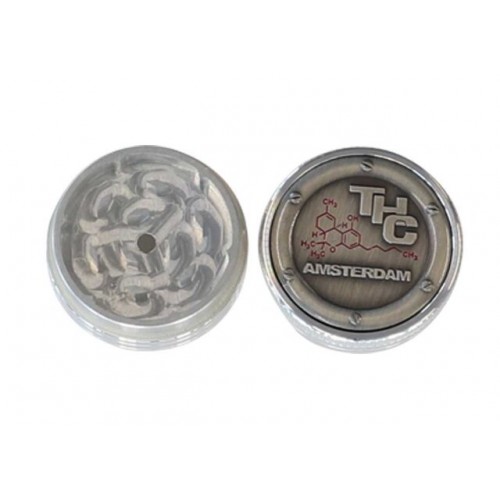 Αγοράστε μεταλλικό μύλο THC Amsterdam 40 mm 2 pts Αγορά Μεταλλικός μύλος THC Άμστερνταμ 40 mm 2 pts