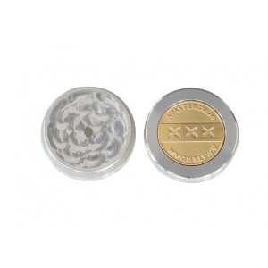 Metal grinder Amsterdam Weapon Gold 50 mm 2pts Metal grinder Amsterdam Weapon Gold 50 mm 2pts